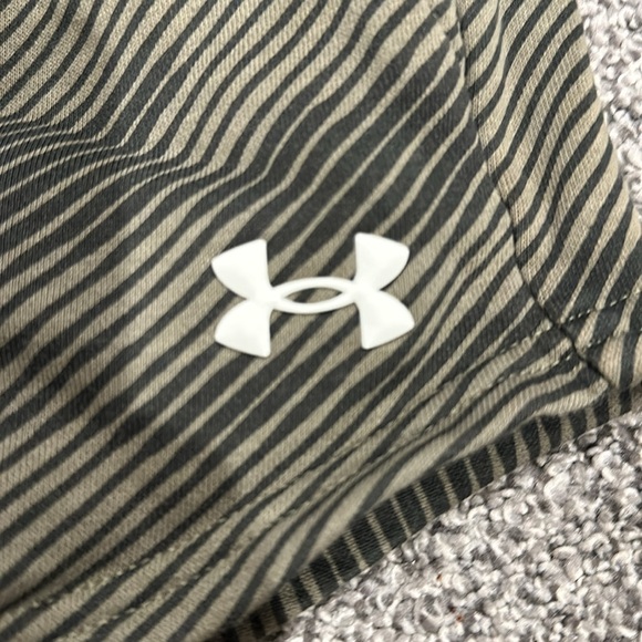 Under Armour Green Striped Athletic Shorts - Picture 3 of 5